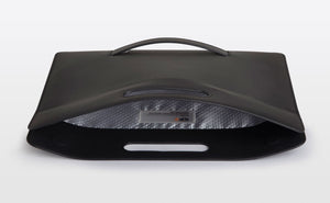 Laptop case with outlet handle